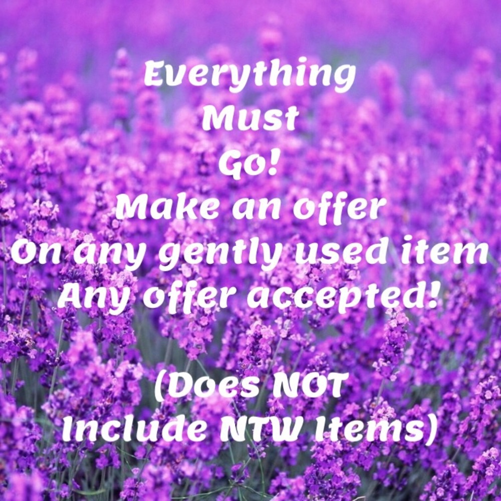 All used/ gently used items must go!